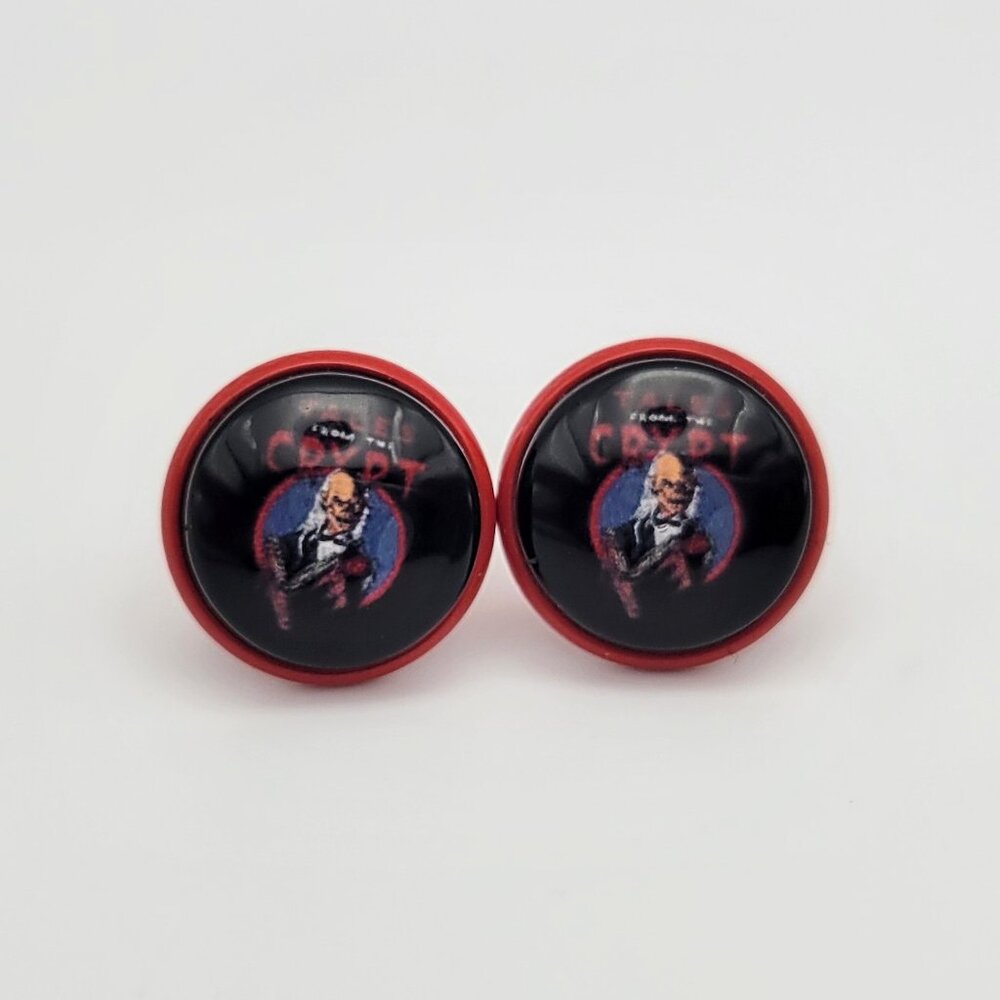 Halloween Crypt Keeper Women's Spooky Holiday Fashion Stud Earrings